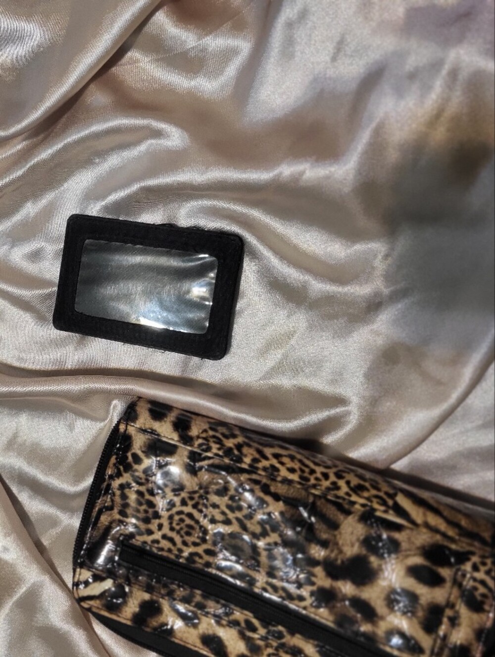 Leopard Print Women's Wallet - Patent Animal Print - Picture 5 of 7